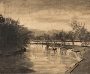 The River Poprad At Strážky — Baron László Mednyánszky, Ladislaus Josephus Balthasar Eustachius Mednyánszky