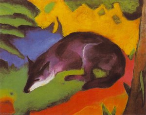 El Zorro Azul Negro — Franz Marc