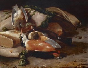 Still Life With Dead Kingfisher — Melchior De Hondecoetter