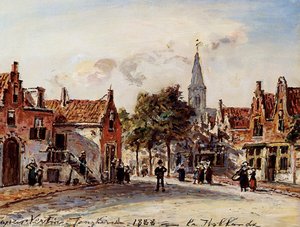 Rue De Village, Hollande — Johan Barthold Jongkind