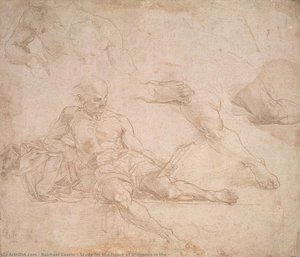 Study For The Figure Of Diogenes In The — Raphael Coxcie
