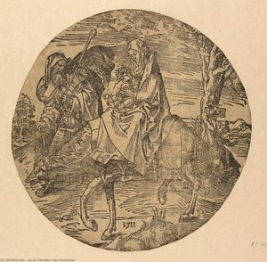 Flight To Egypt — Jacob Cornelisz Van Oostsanen