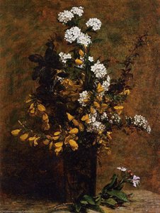 Broom And Other Spring Flowers In A Vase — Henri Fantin-latour
