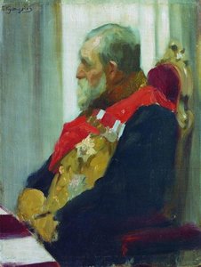 Portrait Of P. Salomon — Boris Mikhailovich Kustodiev