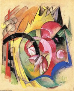 Colorful Flowers (aka Abstract Forms) — Franz Marc