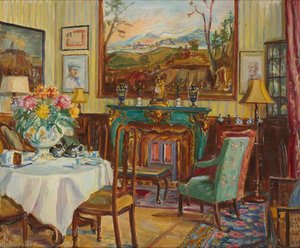 Malachite Fireplace — Marie Louise Roosevelt Pierrepont