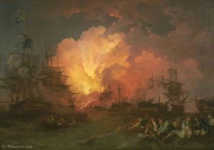 The Battle Of The Nile — Philip James De Loutherbourg