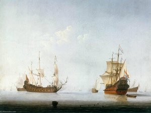 Calm Sea — Willem Van De Velde Mladší