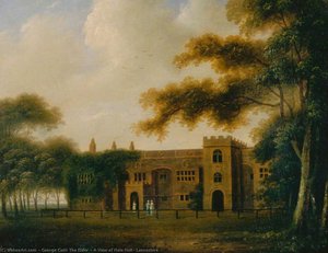 A View Of Hale Hall, Lancashire — George Cuitt The Elder