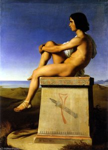 Son Of Priam Observes The Movement Sof The Greeks — Hippolyte Flandrin