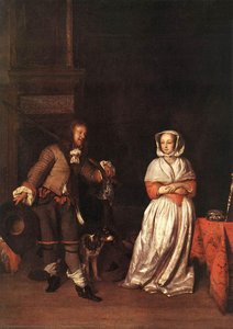 The Huntsman And The Lady — Gabriel Metsu