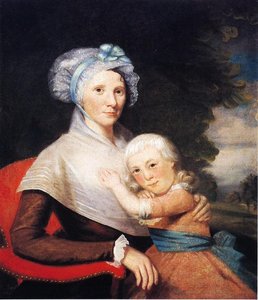 Martha Tennent Rogers (mrs. David Rogers) And Her Son, Probably Samuel Henry Rogers — Ralph Earl