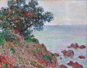 La Costa Mediterránea, Día Gris — Claude Monet