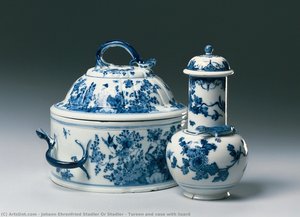 Tureen And Vase With Lizard — Johann Ehrenfried Stadler Or Stadler