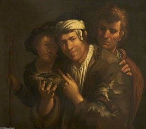 Three Peasant Boys — Giacomo Francesco Cipper