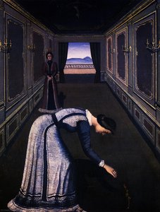 Femme A La Rose — Paul Delvaux