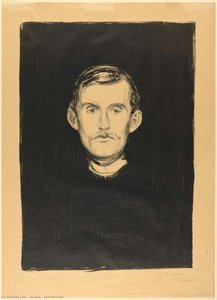 Selvportræt — Edvard Munch