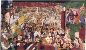 Vjezdění Krista Do Bruselu — James Ensor