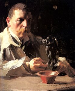 Self Portrait With Faun And Nymph — Anders Leonard Zorn