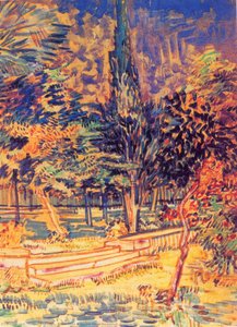 Pasos De Piedra En El Jardín Del Asilo — Vincent Willem Van Gogh