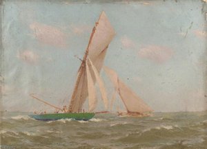 Yachts At Sea — John Fraser