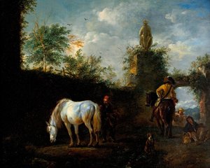 A Hawking Party — Philips Wouwerman