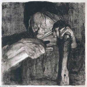Whetting The Scythe — Käthe Kollwitz