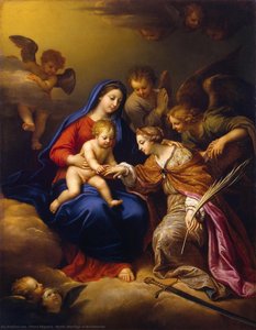 Mystic Marriage Of St Catherine — Pierre Mignard