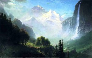 Staubbach Falls, Near Lauterbrunnen, Switzerland — Albert Bierstadt