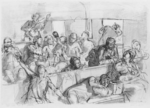 Album Of The Siege Of Paris, Third Class Carriage — Doré