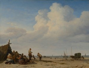 Beach View — Adriaen Van De Velde