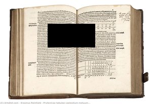 Prutenicae Tabulae Coelestium Motuum — Erasmus Reinhold