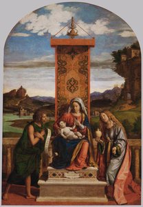 Madonna And Child With St. John The Baptist And Mary Magdalene — Giovanni Battista Cima Da Conegliano