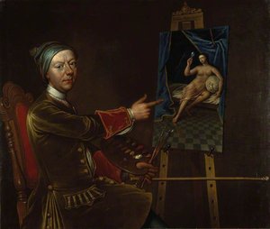 Richard Waitt (d.1732), Portrait Painter, Self Portrait — Richard Waitt
