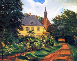 Einfahrtsweg Zum Stift Neuburg — Wilhelm Trübner