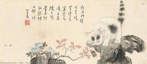 Cat And Butterfly Sketch — Puru ( Pu Xinyu)