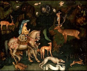 The Vision Of Saint Eustace, Ng London — Pisanello