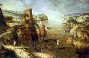 Landscape With Christ Appearing To The Apostles At The Sea Of Tiberias — Pieter Bruegel The Elder