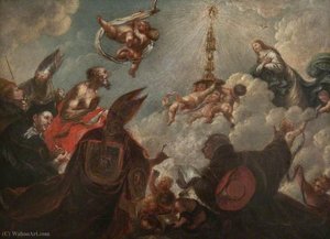 The Adoration Of The Blessed Sacrament — फ्रांसिस्को डी हेरेरा