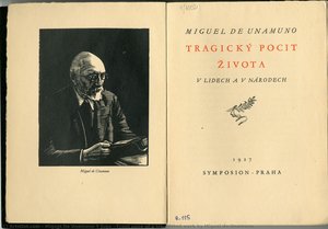 Front Page Of A Translated Work By Miguel De Unamuno — Miguel De Unamuno