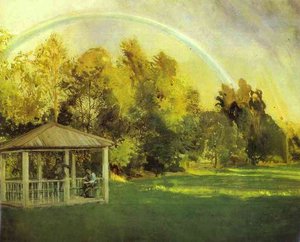 Landscape With Pavillion — Konstantin Andreevic Somov
