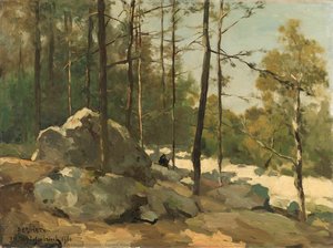 Forest View Near Barbizon — Johan Hendrik Weissenbruch