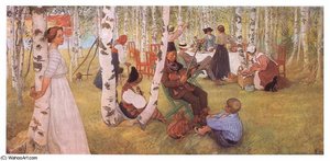 Breakfast In The Open — Carl Larsson