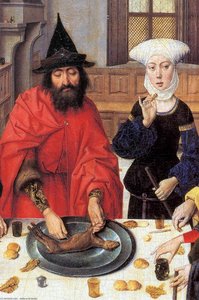 The Feast Of The Passover (detail) — Aelbrecht Bouts