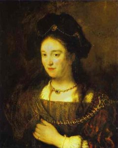 A Esposa Do Artista, Saskia — Rembrandt Van Rijn