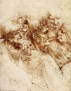 Beş Grotesk Kafa Çalışması — Leonardo Da Vinci