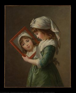 Julie Le Brun (1780–1819) Looking In A Mirror — Luizė Elizabeta Vigė Le Brūn
