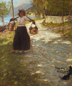 A Veronese Road — Henry Herbert La Thangue