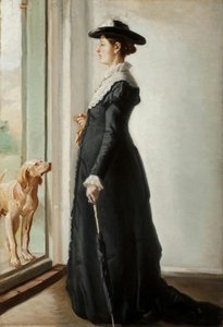 Anna Ancher Standing In The Doorway — Michael Peter Ancher