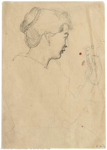 Ragazza Con Il Fiore, Studio — Ferdinand Hodler